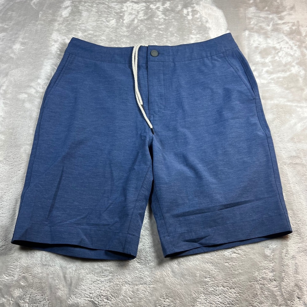 Faherty Men's 33 All Day Shorts Blue Hybrid Stretch MSC0007